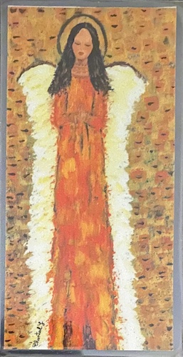 #40 Orange Angel Bookmark by Chantal Littleton